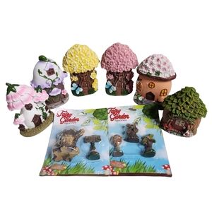 Fairy Garden Mini Houses and Accessoires Floral Houses Lot